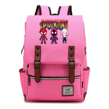 Superhero Print Youth Student Backpack For Men And Women, Casual Belt Buckle, Classic Backpack