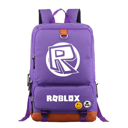 Game Roblox Printed Teenage Student Backpack, Travel Bag, Men's And Women's Backpack