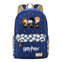 School Of Witchcraft And Wizardry Student Backpack, Floral Canvas, Female Backpack