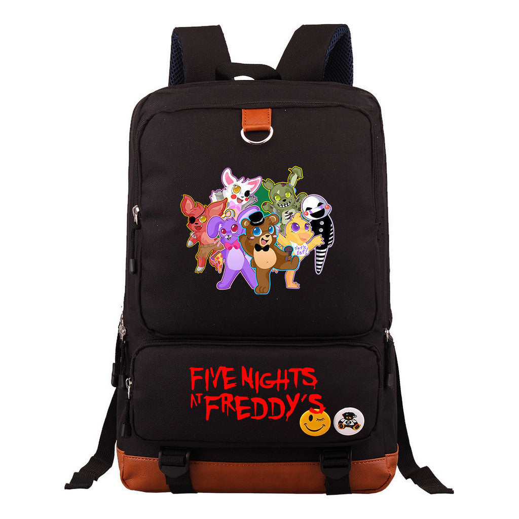 Toy Bear Game Printed Youth Student School Bag Large Capacity Travel Bag Men's And Women's Backpack