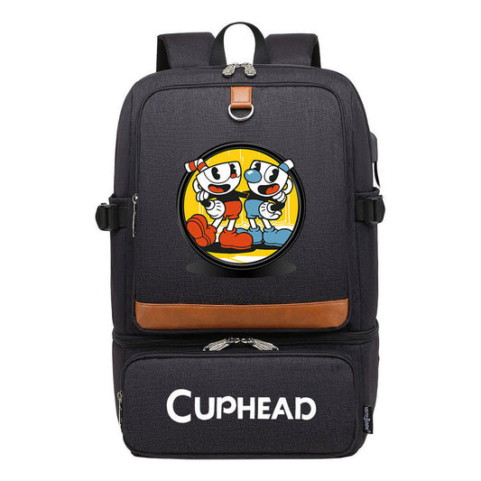 Printed Usb Youth Student School Bag Outdoor Picnic Insulation Bag Backpack