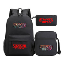Strange Story Starry Sky Printed Youth Student Backpack 3-piece Set For Men And Women, Backpack Set