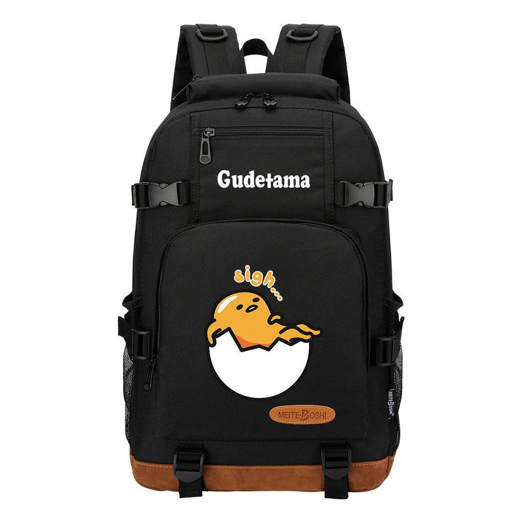 Lazy Teenage Student Backpack, Boys And Girls Backpack