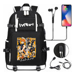 Volleyball Youth Usb Large Capacity Youth Student School Bag Men's And Women's Leisure Travel Backpack