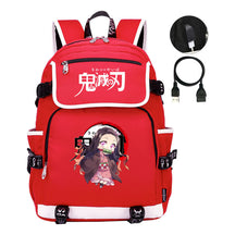 Anime Cartoon Usb Youth Student Backpack For Men And Women Leisure Backpack