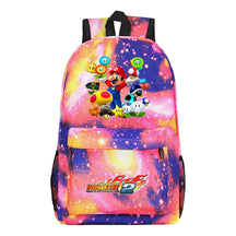 Super Mario Starry Sky Youth Student Backpack For Men And Women's Leisure Travel Backpack