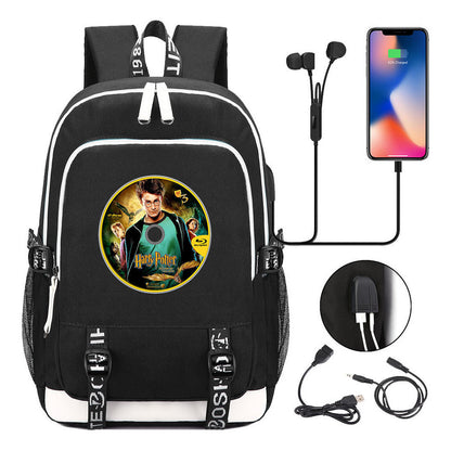 Magic School Youth Student Backpack Usb Men's And Women's Leisure Backpack