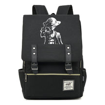 Anime Pirate King Luffy Printed Youth Student School Bag Casual Belt Buckle Classic Backpack
