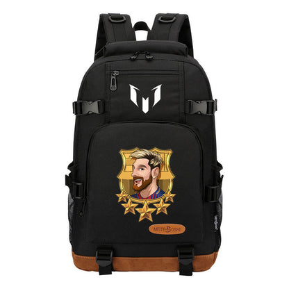 Sports Football Star Printed Youth Student Backpack Backpack