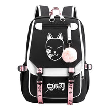 Cartoon Fashion Usb Youth Student School Bag Casual Ribbon Flip Backpack
