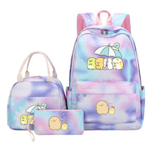 Corner Biology Student School Bag Lunch Bag Three Piece Set Backpack Set