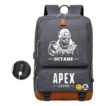 Apex Hero Print Usb Student Backpack Travel Backpack