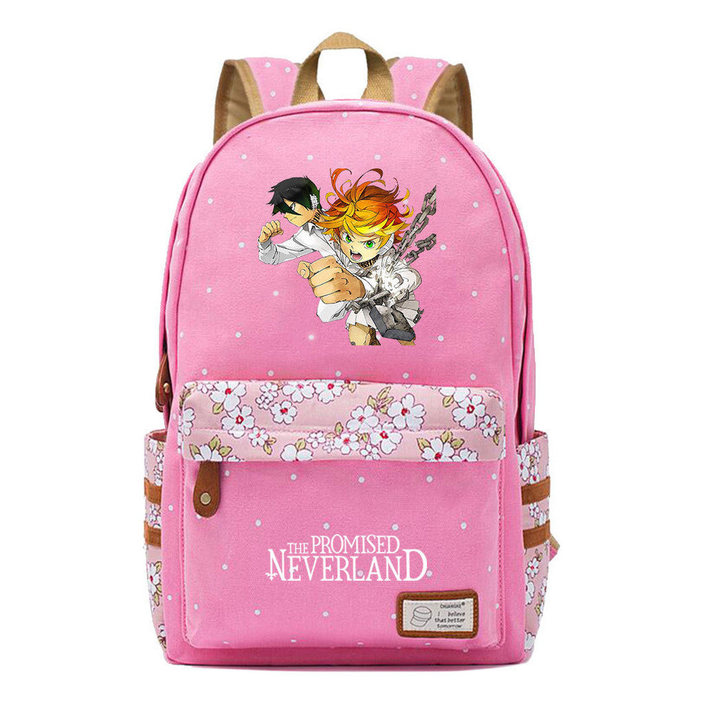 Promised Dream Island Printed Student Backpack, Floral Casual Backpack