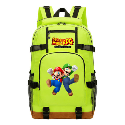 Super Mario Printed Youth Backpack For Leisure Travel Backpack