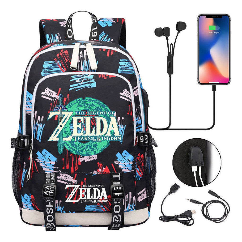 Usb Student Backpack For Men And Women's Leisure Sports Backpack