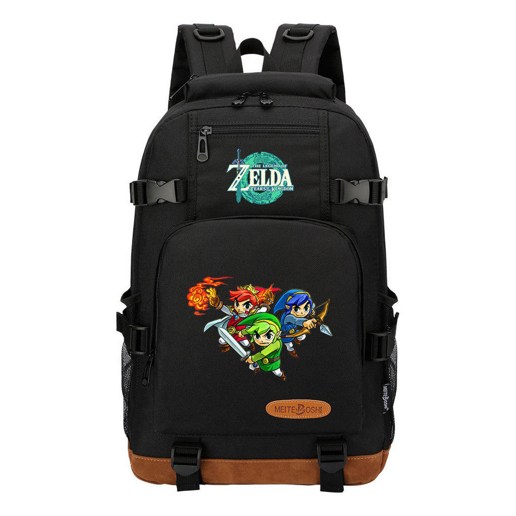 Printed Student Backpack For Leisure Travel Backpack