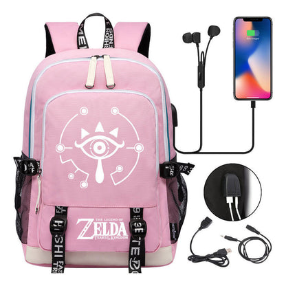 Usb Student Backpack For Men And Women's Leisure Sports Backpack