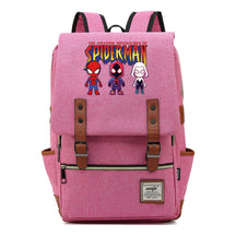 Superhero Print Youth Student Backpack For Men And Women, Casual Belt Buckle, Classic Backpack