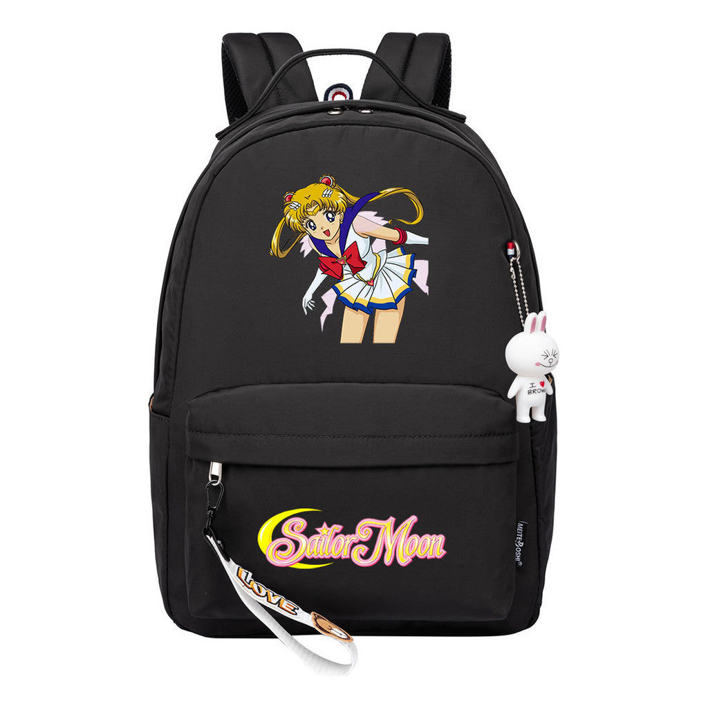 Beautiful Girl Warrior Printed Youth Student School Bag Men's And Women's Leisure Bag Women's Backpack