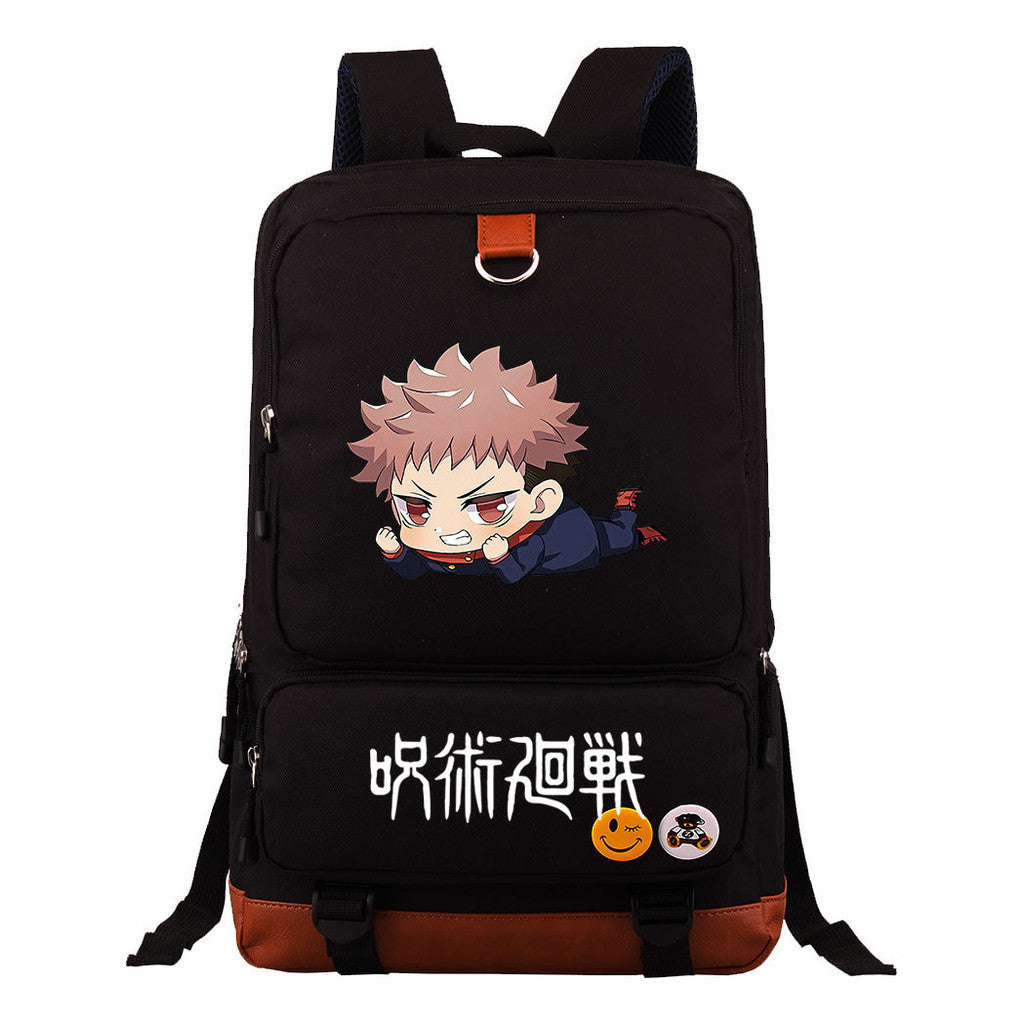 Cartoon Spell Battle Youth Student School Bag Men's And Women's Backpack Travel Bag