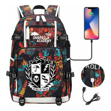 Printed Usb Large Capacity Youth Student Backpack For Men And Women's Leisure Travel Backpack