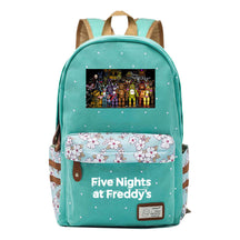 Toy Bear Game, Fashionable Print, Teenage Girl Student Backpack, Casual Canvas Backpack