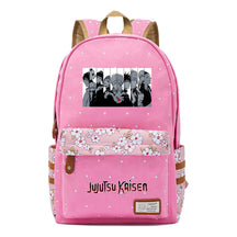 Cartoon Teenage Girl Student Backpack Casual Canvas Backpack
