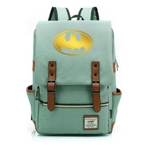Golden Hero Batman Printed Youth Student School Bag Casual Belt Buckle Classic Backpack