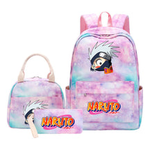 Naruto Student Girl Backpack Lunch Bag Three Piece Set Backpack Set