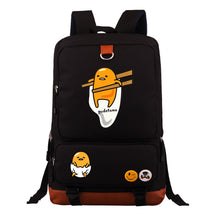 Cartoon Anime Lazy Egg Youth Student Backpack, Large Capacity Travel Bag, Boy's And Girl's Backpack