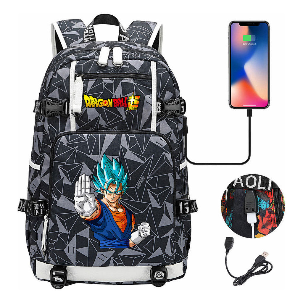 Usb Large Capacity Youth Student Backpack For Men And Women's Leisure Travel Backpack