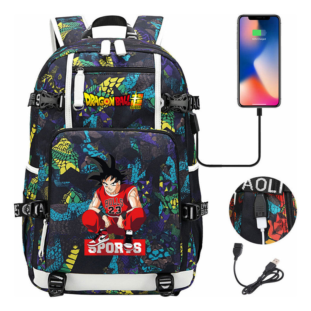 Usb Large Capacity Youth Student Backpack For Men And Women's Leisure Travel Backpack