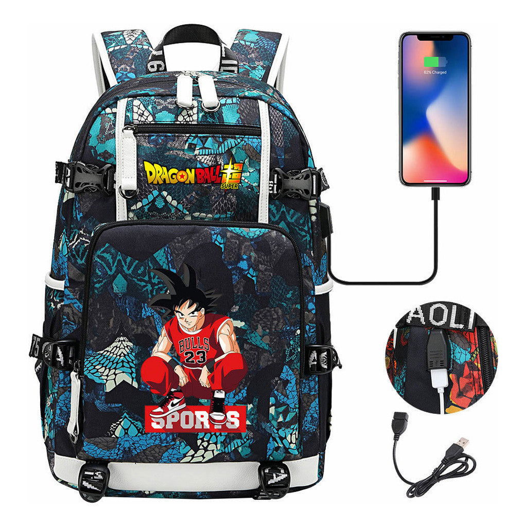Usb Large Capacity Youth Student Backpack For Men And Women's Leisure Travel Backpack