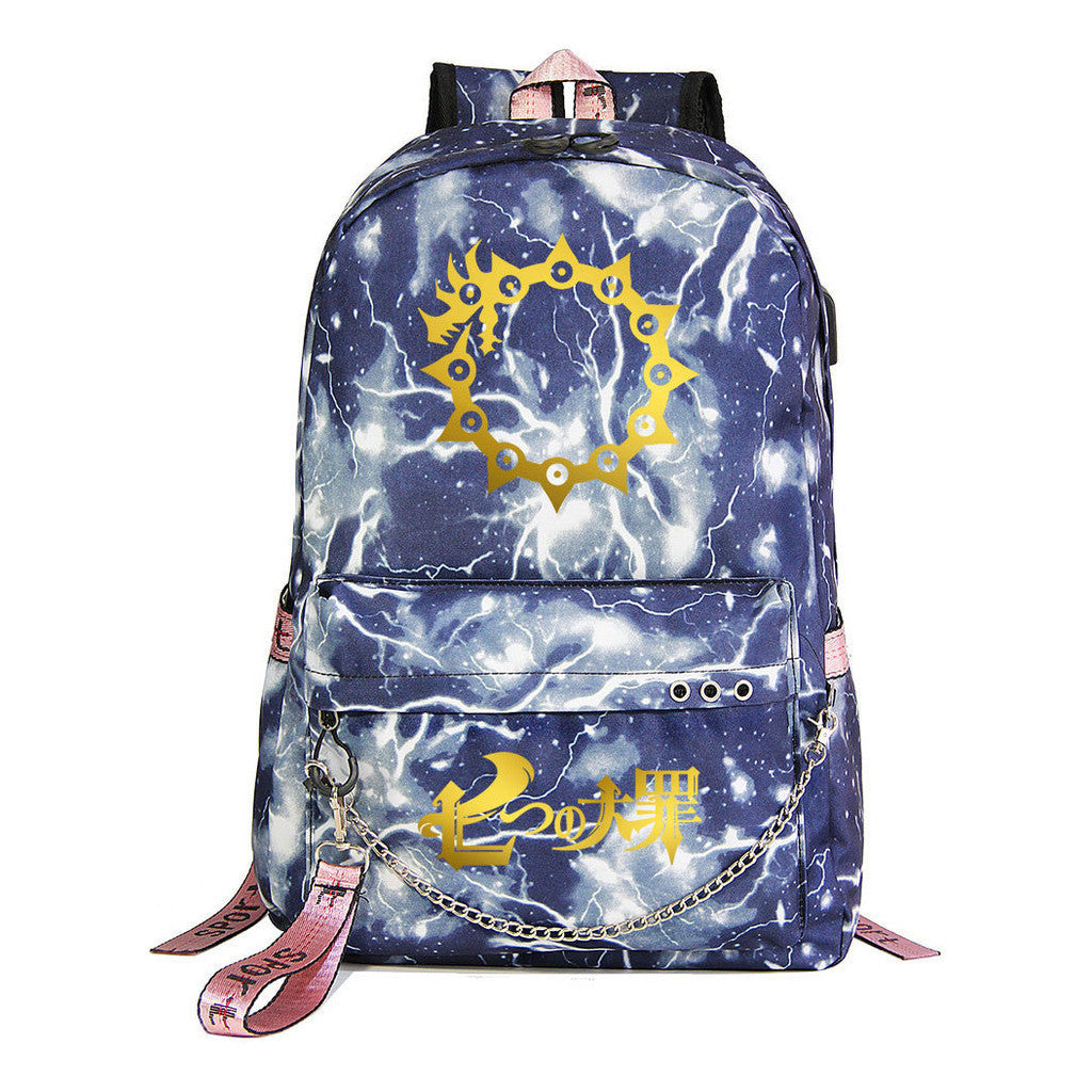 Usb Youth Student Backpack For Boys And Girls Leisure Travel Backpack