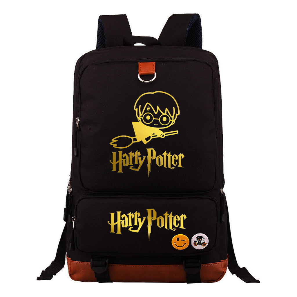 Golden Magic School Youth Student School Bag Large Capacity Travel Bag Men's And Women's Backpack