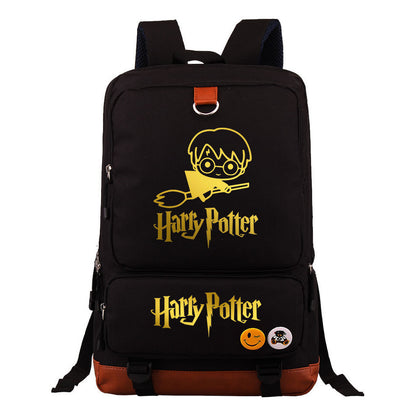 Golden Magic School Youth Student School Bag Large Capacity Travel Bag Men's And Women's Backpack