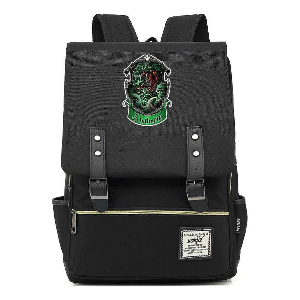 Academy Of Magic Print Teen Student School Bag For Men And Women Casual Belt Buckle Classic Backpack 43*29*13.5cm