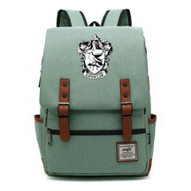 School Of Witchcraft And Wizardry Printed Youth School Bag Casual Belt Buckle Classic Backpack 38*27*12.5cm
