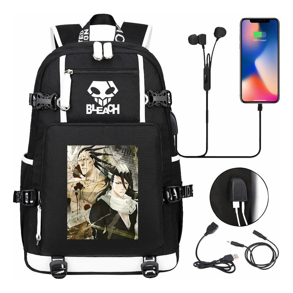 Printed Usb Youth Student Backpack For Men And Women's Leisure Travel Backpack