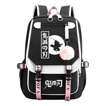 Cartoon Fashion Usb Youth Student School Bag Casual Ribbon Flip Backpack