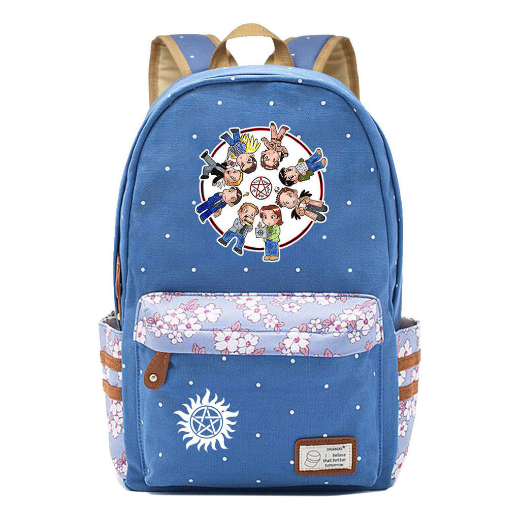 Evil Power Printed Student School Bag Fashion Casual Backpack