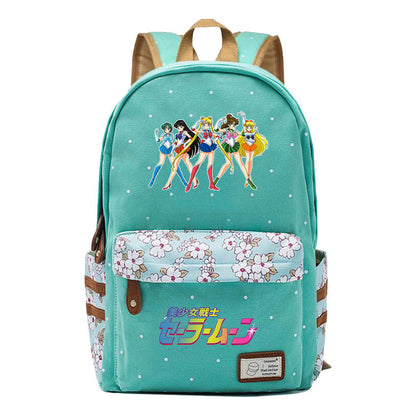 Beautiful Girl Warrior Student Backpack, Floral Casual Backpack