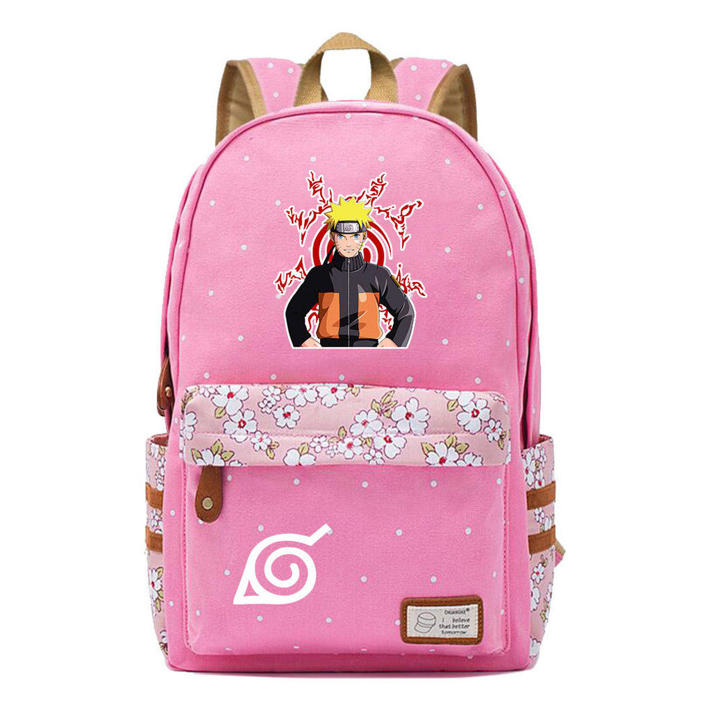 Naruto Youth Student School Bag Fashion Casual Backpack
