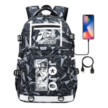 Comic Joe's Wonderful Adventure Print Usb Youth Student Backpack For Men And Women's Leisure Travel Backpack