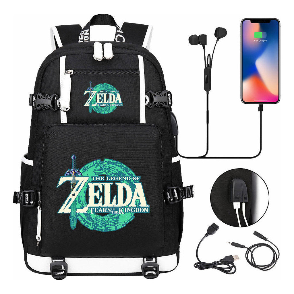 Printed Teenage Student Backpack For Men And Women's Leisure Travel Backpack
