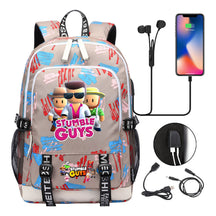 Printed Student Backpack Usb Leisure Backpack