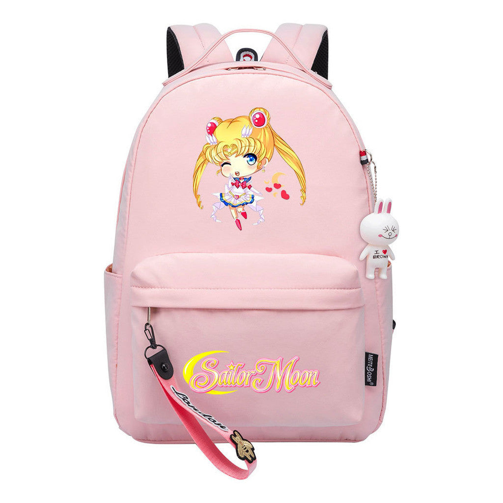 Beautiful Girl Warrior Printed Youth Student School Bag Men's And Women's Leisure Bag Women's Backpack