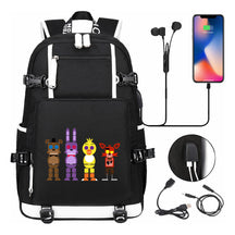 Toy Bear Game Usb Large Capacity Youth Student School Bag Leisure Travel Backpack