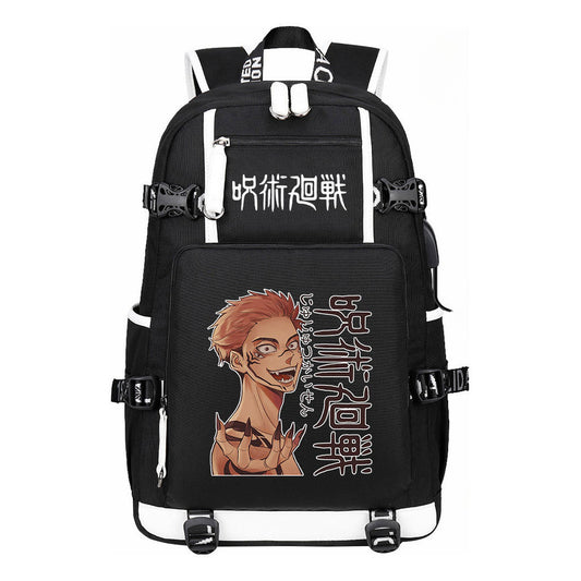 Printed Usb Youth Student Backpack For Men And Women's Leisure Large Capacity Travel Backpack