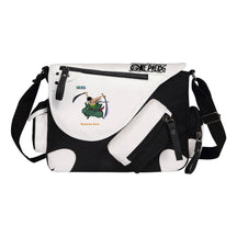 Anime One Piece Print Youth Student School Bag Canvas Single Shoulder Bag Men's And Women's Leisure Straddle Backpack